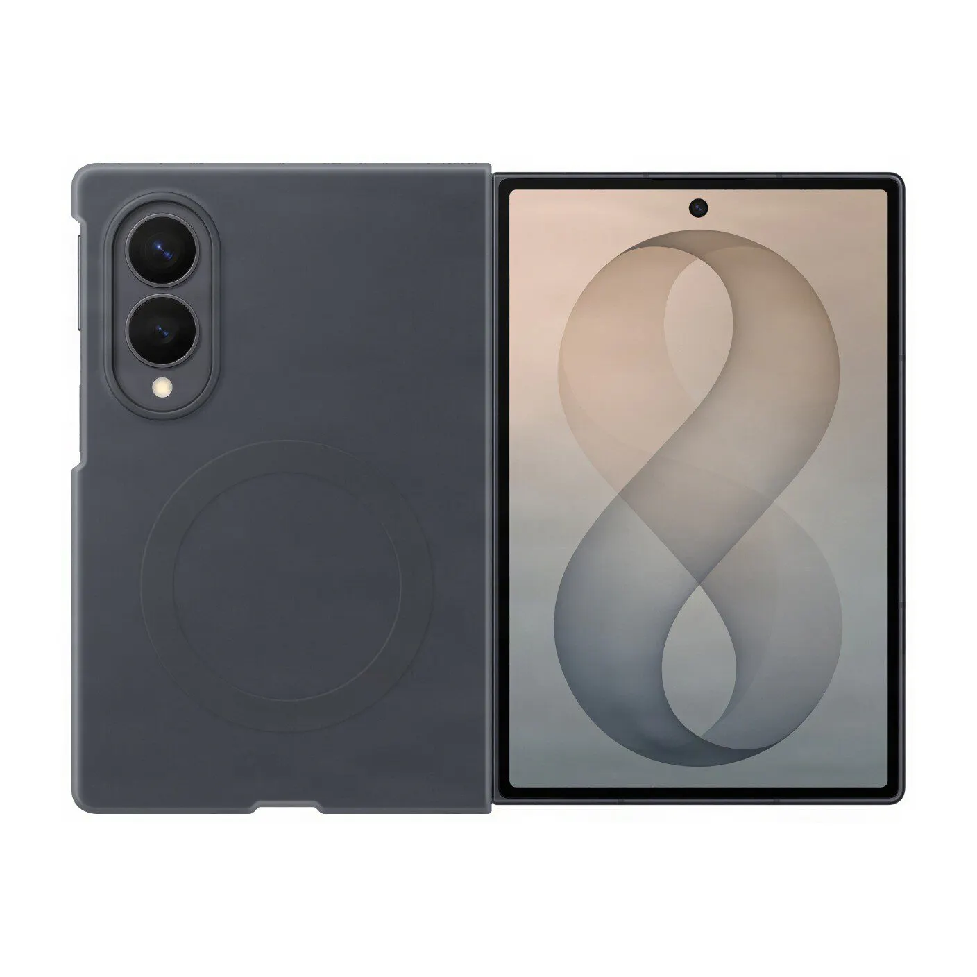 Samsung Galaxy Z Fold8 Magnetic Case - Graphite, Silver/Grey - Image 4