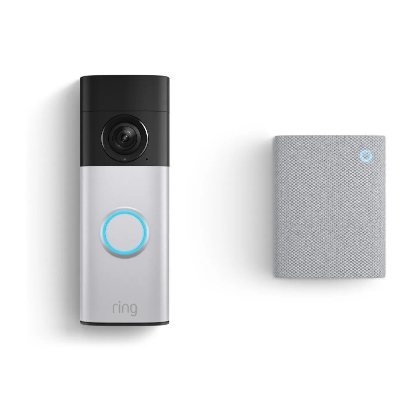 Ring Battery Video Doorbell Plus 2K - Nickel Silver With Chime - Image 2