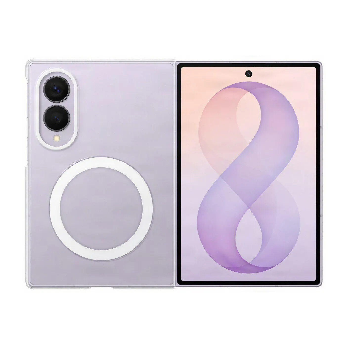 Samsung Clear Magnet Case For Galaxy Z Fold 8 - Transparent - Image 7