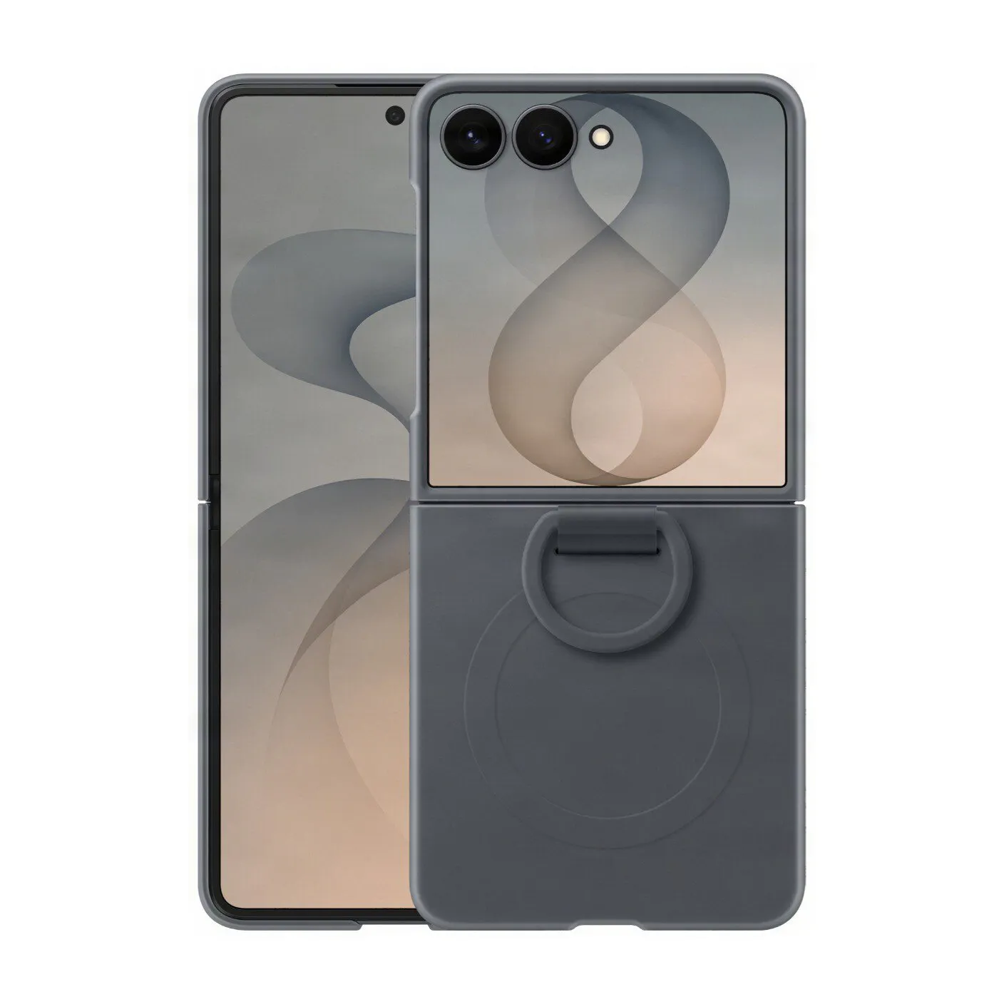 Samsung Official Silicone Ring Magnet Case for Galaxy Z Flip8 Graphite | Soft touch Silicone Case with integrated magnet for Qi2 wireless charging & magnet accessories - Image 5