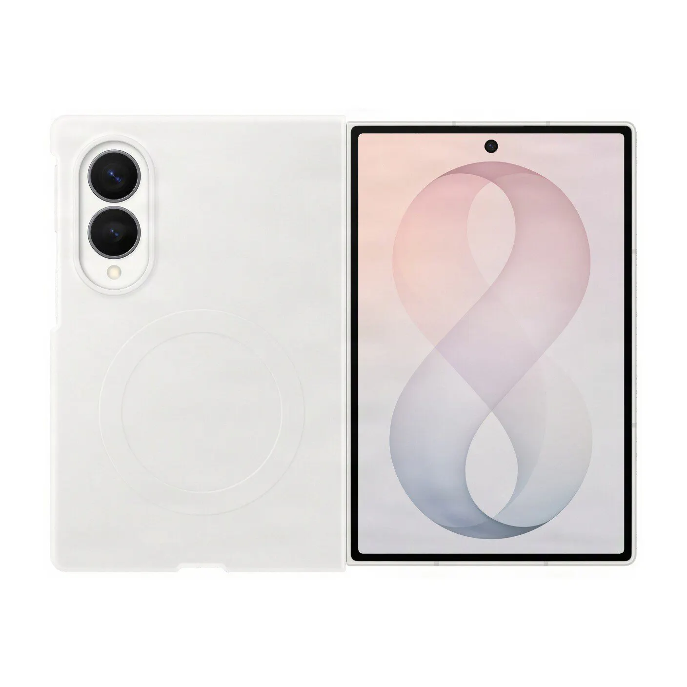 Samsung Silicone Magnet Case & A-R Film (2Pk) For Galaxy Z Fold8 Cream Ef-Ef971cwegww - Image 4