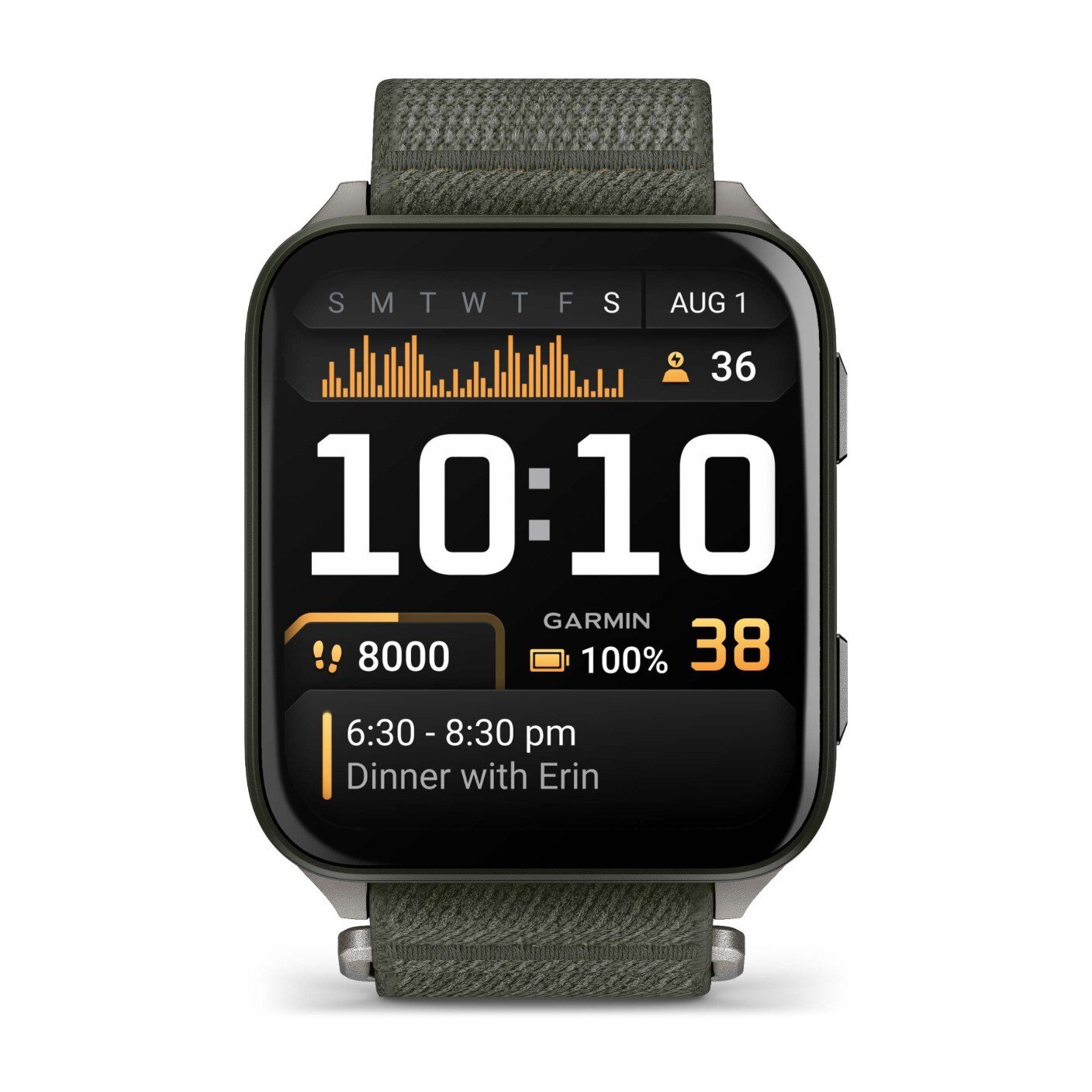 Image of Garmin Venu X1 Smart Watch Buy Now Moss 010-02980-03