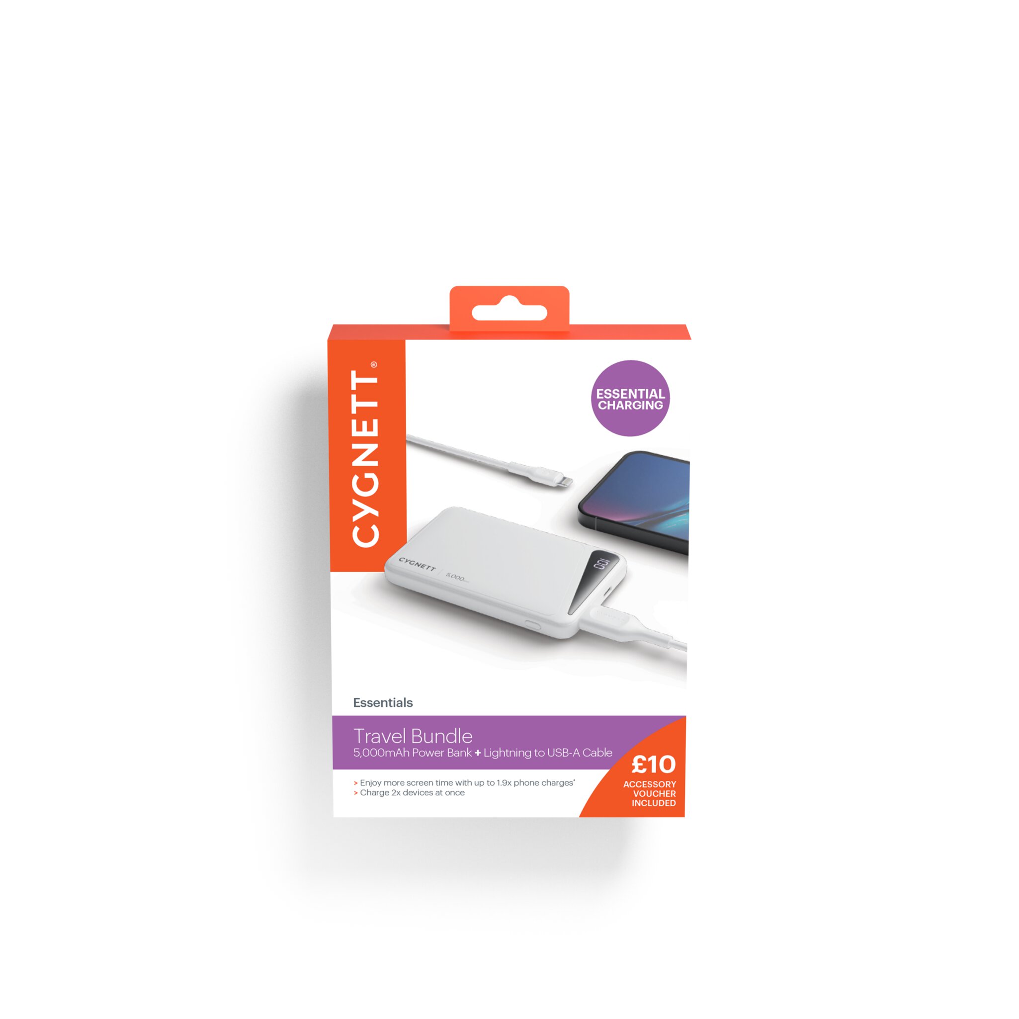 Cygnett Essential Travel Lightning Bundle  White