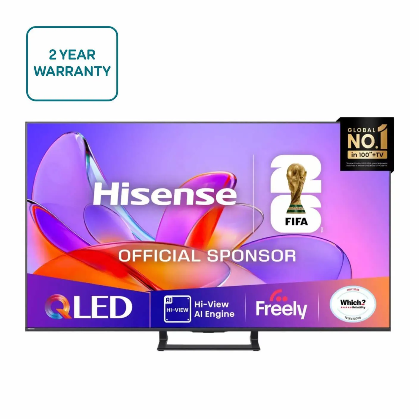 Hisense A7Q 43" 4K Qled Smart Ai Tv With Freely- 43A7Qtuk - Image 3