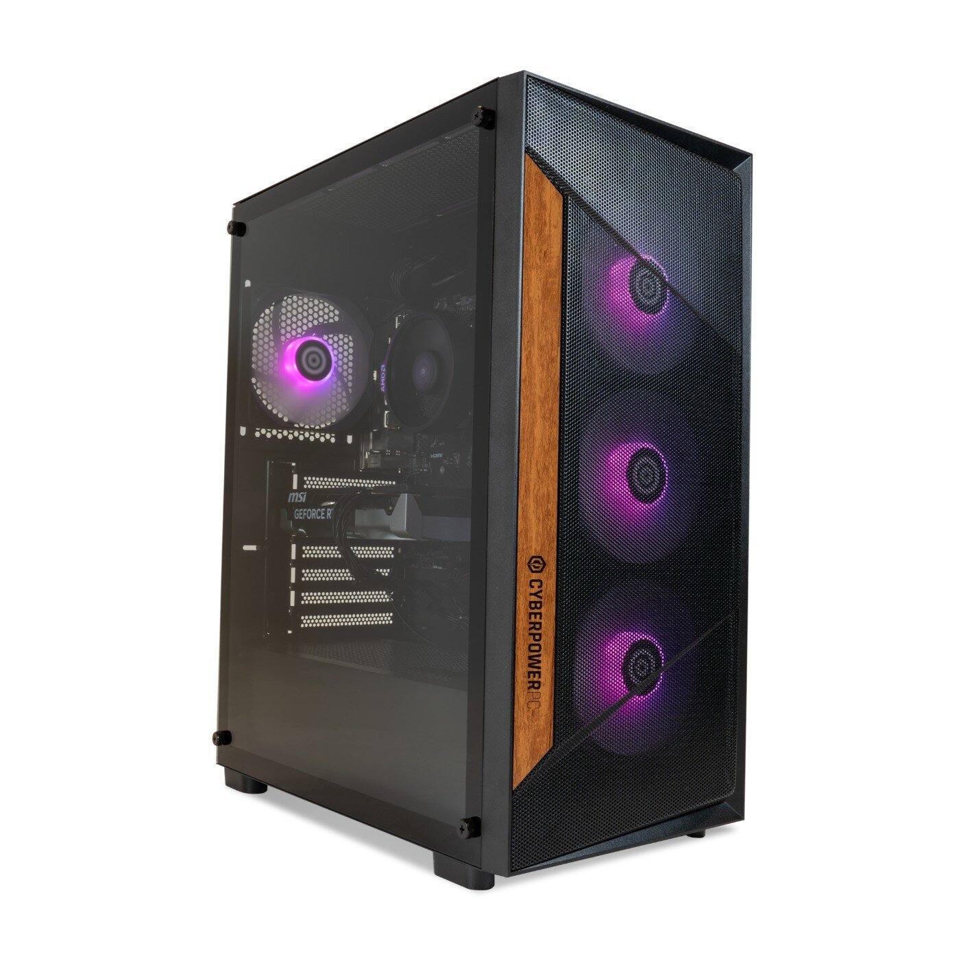 Cyberpowerpc Boreas 16 Amd Ryzen 5 Gaming Desktop With 16Gb, Geforce Rtx™ 5050 And 1Tb Ssd  Black