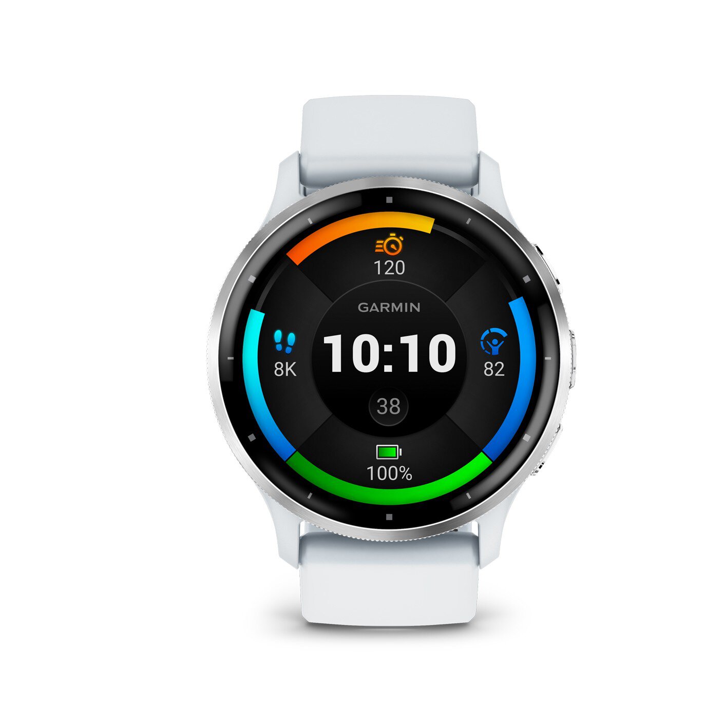 Image of Garmin Venu 3 GPS Smartwatch with Case and Silicone Band Buy Now Silver 010-02784-00