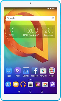 Alcatel A3 10 16GB White & Blue at Â£145 on Preloaded Tablet SIM 1GB with 1GB of 5G data. Â£.